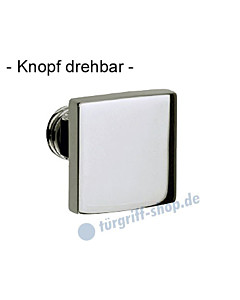 Knopflochteil 373-508 drehbar 50 x 50 mm, 8 mm Vierkantaufnahme, Chrom oder Velourschrom Jatec