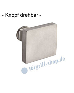 Knopflochteil 373-508 drehbar 50 x 50 mm, 8 mm Vierkantaufnahme, Ultra Mattnickel Jatec