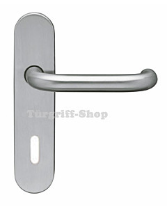Kreta EL 27 Langschildgarnitur Edelstahl-matt von Karcher Design