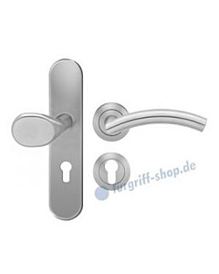 Schutzgarnitur ESGR670 Langschild-Rosette | Innengriff nach Wahl | Edelstahl matt Karcher