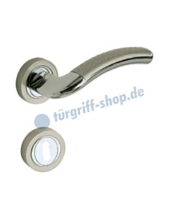Denver Rosettengarnitur Chrom/Nickel-matt von Lienbacher