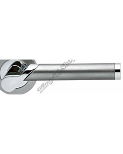 Drückerpaar ohne Drückerros. Starlight Chrom/Edelst. Karcher