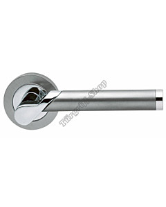 Rosettenhalbgarnitur Starlight Chrom/Edelstahlmatt PZ für innen Karcher Design