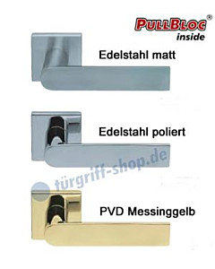 1008 (Semi) Quadratrosettengarnitur PullBloc in 3 Farben Scoop