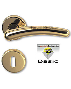 Franca-R Basic Rosettengarnitur Messing-pol. Südmetall