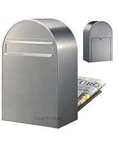Bobi Classic B Edelstahl-Briefkasten - Zaunbriefkasten