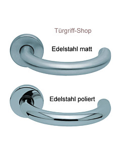 1070 (Baloo) Rosettengarnitur PullBloc Edelstahl matt o. poliert von Scoop