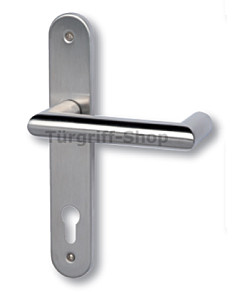 Hanna-LS Schmalrahmen Halbgarnitur, PZ 92 mm, Edelstahl matt von Südmetall