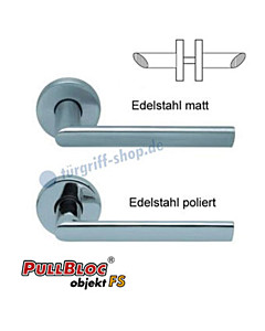 1109 (Jade II) FS Rosettengarnitur PullBloc Edelstahl von Scoop