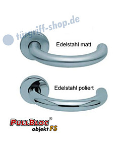 1070 (Baloo) FS Rosettengarnitur PullBloc Edelstahl Scoop