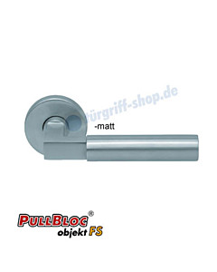 1016 (Bauhaus) FS Rosettengarnitur PullBloc Edelstahl Scoop