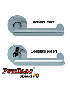 1009 (Thema U) FS Rosettengarnitur PullBloc Edelstahl von Scoop