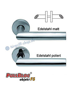 1108 (Jade I) FS Rosettengarnitur PullBloc Edelstahl von Scoop