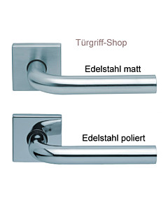 1100 (Image I) FS Quadrat-Rosettengarnitur PullBloc Edelstahl Scoop