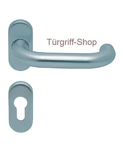 1104 (Ronda) FS-Rosettengarnitur oval PullBloc Edelstahl Scoop