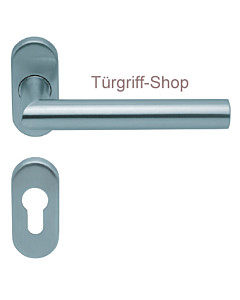 1106 (Thema) FS-Rosettengarnitur oval PullBloc Edelstahl Scoop