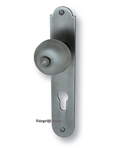 Kaprun LS Haustürgarnitur Stahlgrau Kn./Dr. 10/92 mm Südmetall