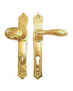 Schutzgarnitur Jugendstil 7120 Knopf/Drücker mit KZS Spitzer