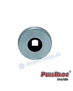 Drückerrosette einzeln PullBloc rund Ø 55mm Edelstahl-matt Scoop