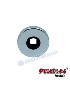 Drückerrosette einzeln PullBloc rund Ø 55mm Edelstahl-poliert Scoop