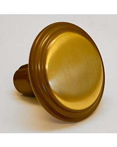 Türknopf messing  brüniert mit Rosette 50 mm feststehend 