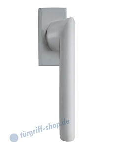 8010 Fenstergriff auf eckiger Rosette in Chrom-matt von Scoop