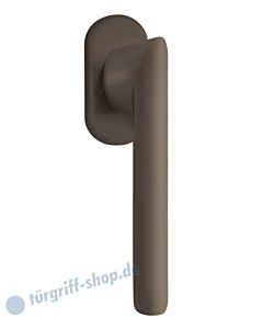 8010 Fenstergriff auf Ovalrosette in Titanium Dunkelgrau von Scoop