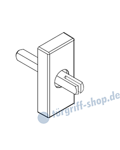 Olivengrundkörper eckig Typ 511 für Fenstergriffe von Jatec