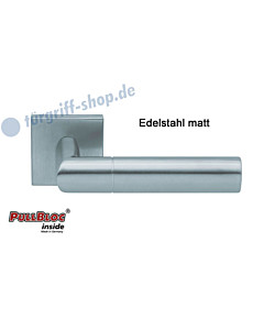 1012 Quadratrosettengarnitur Pullbloc Edelstahl matt Scoop