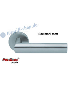 1012 Rosettengarnitur Pullbloc Edelstahl matt Scoop