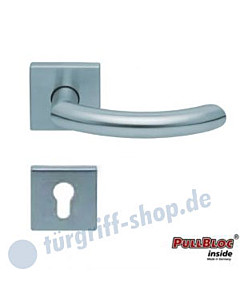 1085 (Golf) Halbgarnitur Quadratrosette PZ PullBloc Edelstahl matt oder poliert Scoop