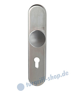 Außenhalbgarnitur Sicura Kombi LS Knopf zentriert  Edelstahl matt Südmetall