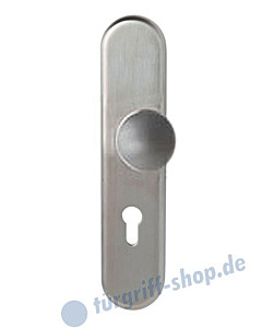 Außenhalbgarnitur Sicura Kombi LS Knopf gekröpft  Edelstahl matt Südmetall
