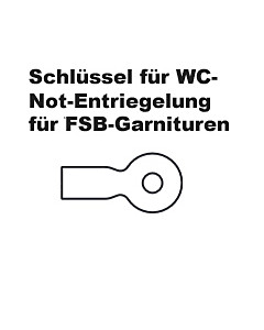 FSB 34-3464 Schlüssel für WC-Notentriegelungen