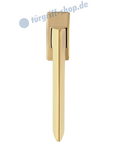 Torino Square Fenstergriff PVD Gold von Griffwelt