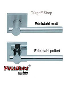 1001 (Maxima) FS Quadrat-Rosettengarnitur PullBloc Edelstahl Sco