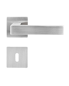 Abano Flat Square quadratische Rosettengarnitur Edelstahl matt Griffwelt