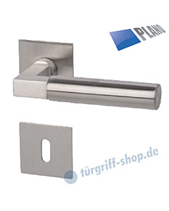 Alaska II Square R Rosettengarnitur PLANO Edelstahl matt von Südmetall