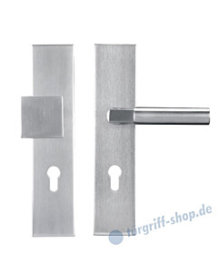 Alessandria SB Schutzgarnitur Knopf/Drücker Edelstahl matt von Griffwelt