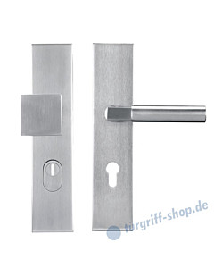 Alessandria SB Schutzgarnitur KZS Knopf/Drücker Edelstahl matt von Griffwelt