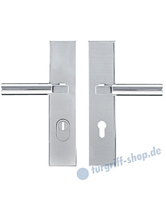 Alessandria SB Schutzgarnitur Chrom KZS Drücker/Drücker von Griffwelt