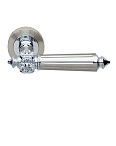 Antik Rosettengarnitur Zamak Chrom/Nickel-matt von Edestar