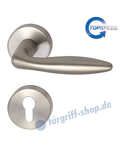Arena-R Rosetten-Halbgarnitur für Haustüren, Top Speed, Profilzylinder, 8 mm, GK4, Edelstahl-matt Südmetall