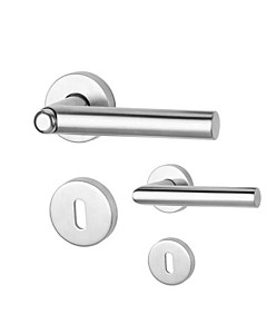 Flinke Klinke® Basic PRO Rosettengarnitur mit Kindersicherung Edelstahl matt