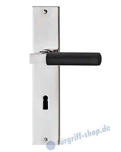 Bauhaus S Langschildgarnitur Chrom/Ebenholz von Jatec