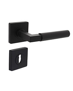 Baustil Rosettengarnitur schwarz matt von Intersteel