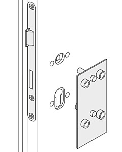 Bohrschablone für FSB Rosetten WC 78 mm Distanznorm Metall von FSB