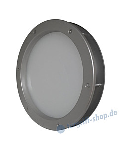 Bullauge im Metallring Einfachverglasung l Modell Alu F9 Edelstahlfinish | von Edestar 