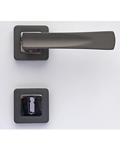 Candy Square II QRG Rosettengarnitur Anthrazit/Chrom von Edestar