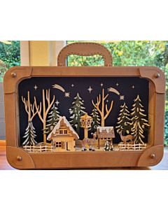 LED-Diorama Winterlandschaft im Koffer von HGD